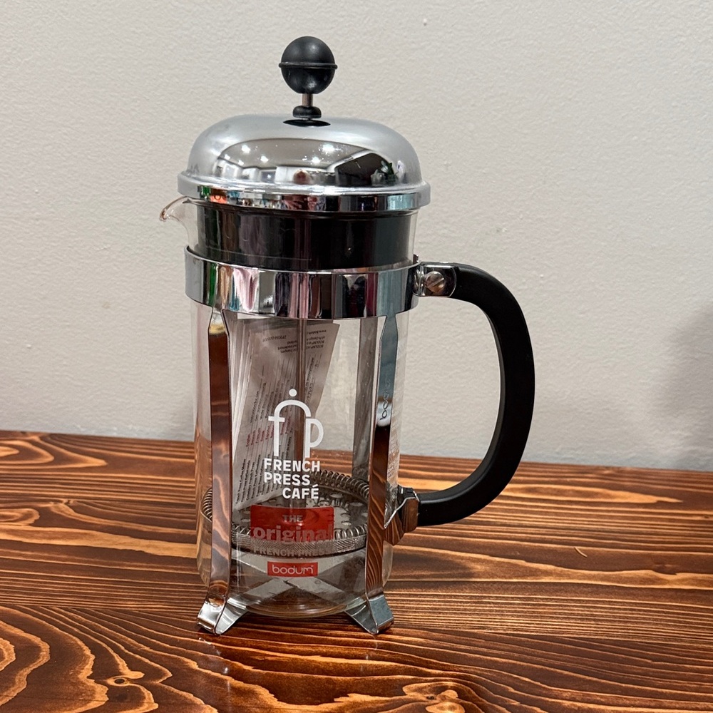 Bodum Chrome and Black French Press